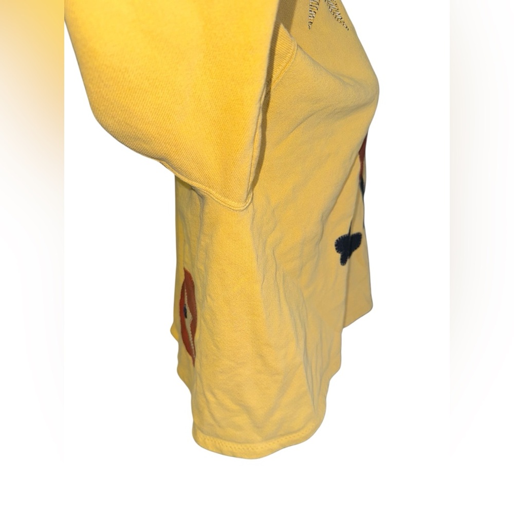 Vintage Yellow Patchwork Sweatshirt With Black Ca… - image 6